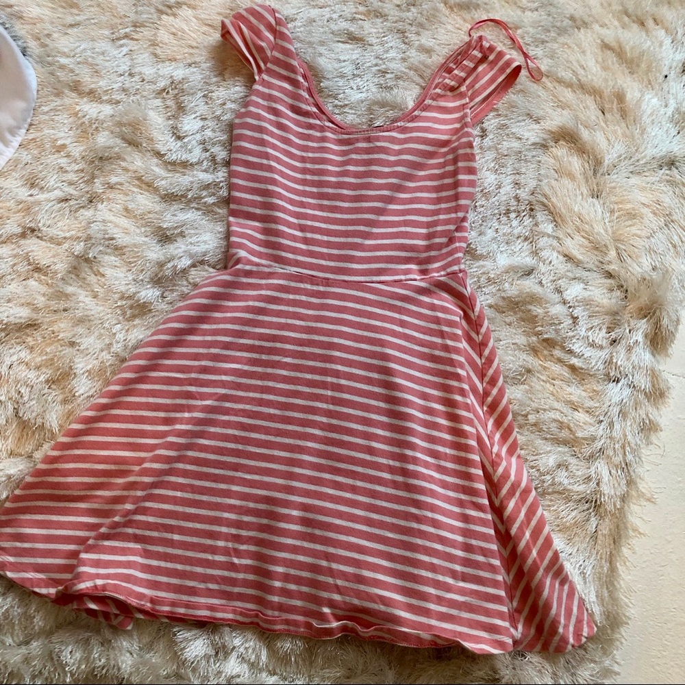 Pink & White Striped Dress - LC Lauren Conrad - XS